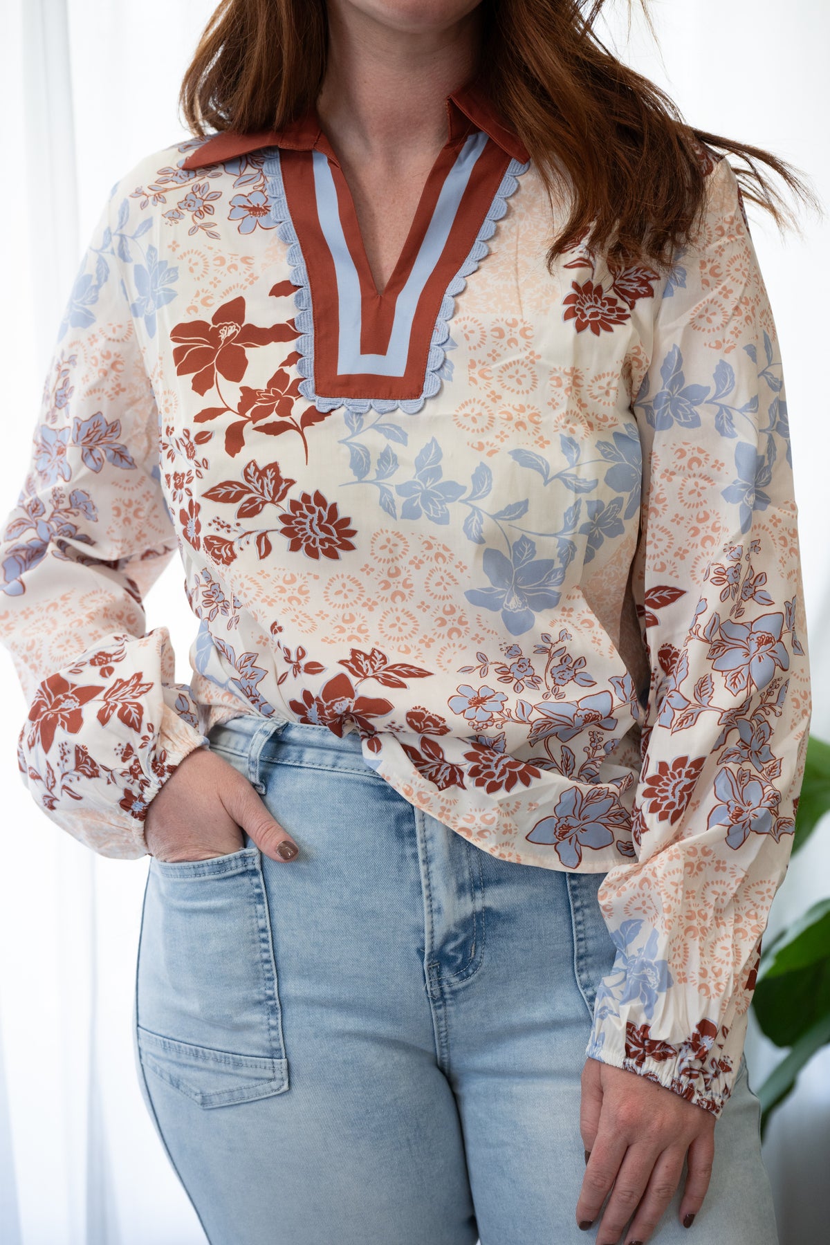 Sunday Best Floral Blouse