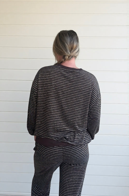 Coffee Run Striped Set