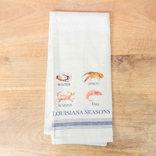 Louisiana Seasons Hand Towel   Cream/Multi