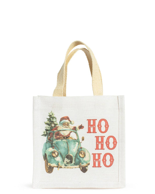 Vintage Santa Petite Gift Tote