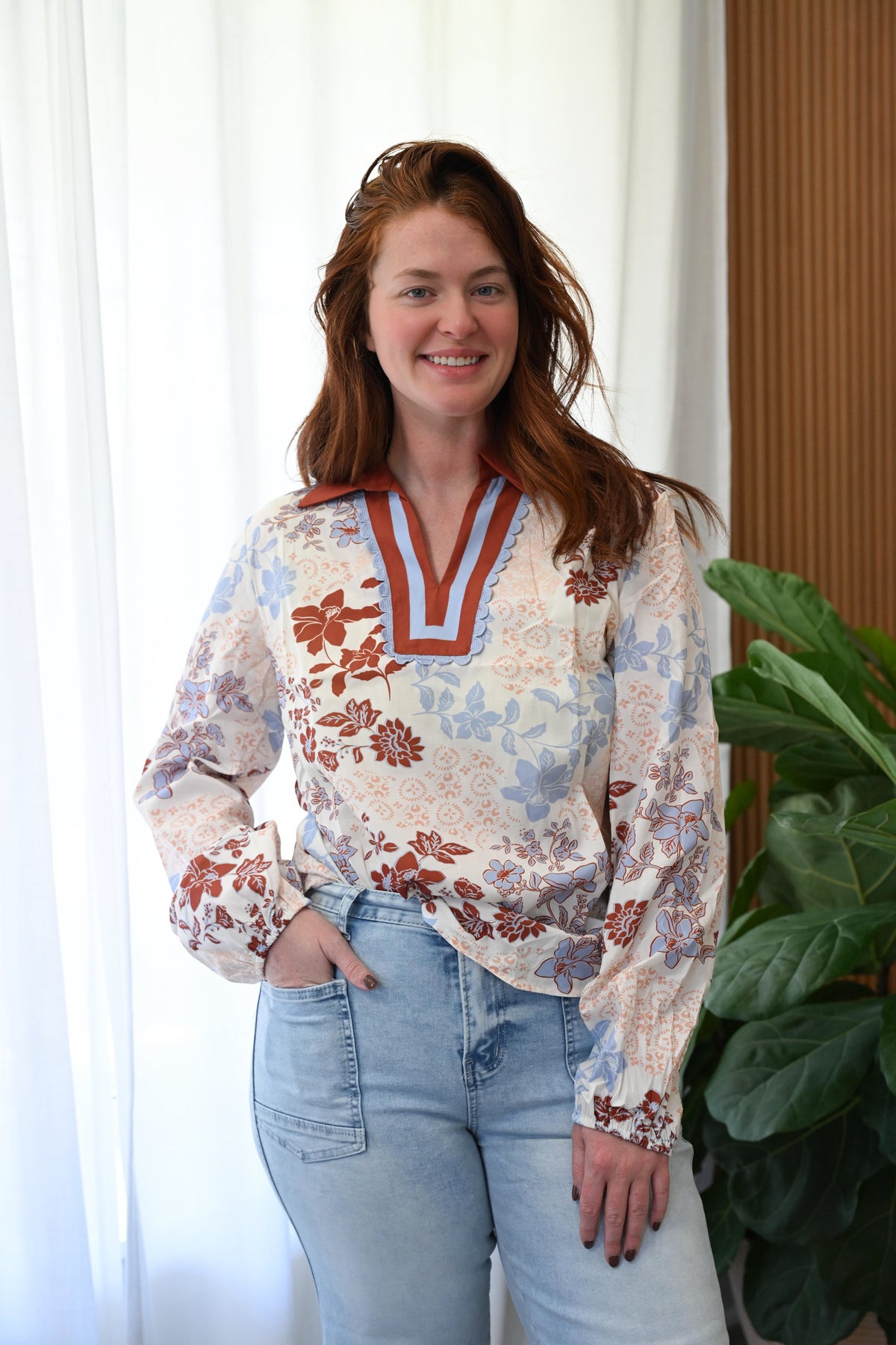 Sunday Best Floral Blouse