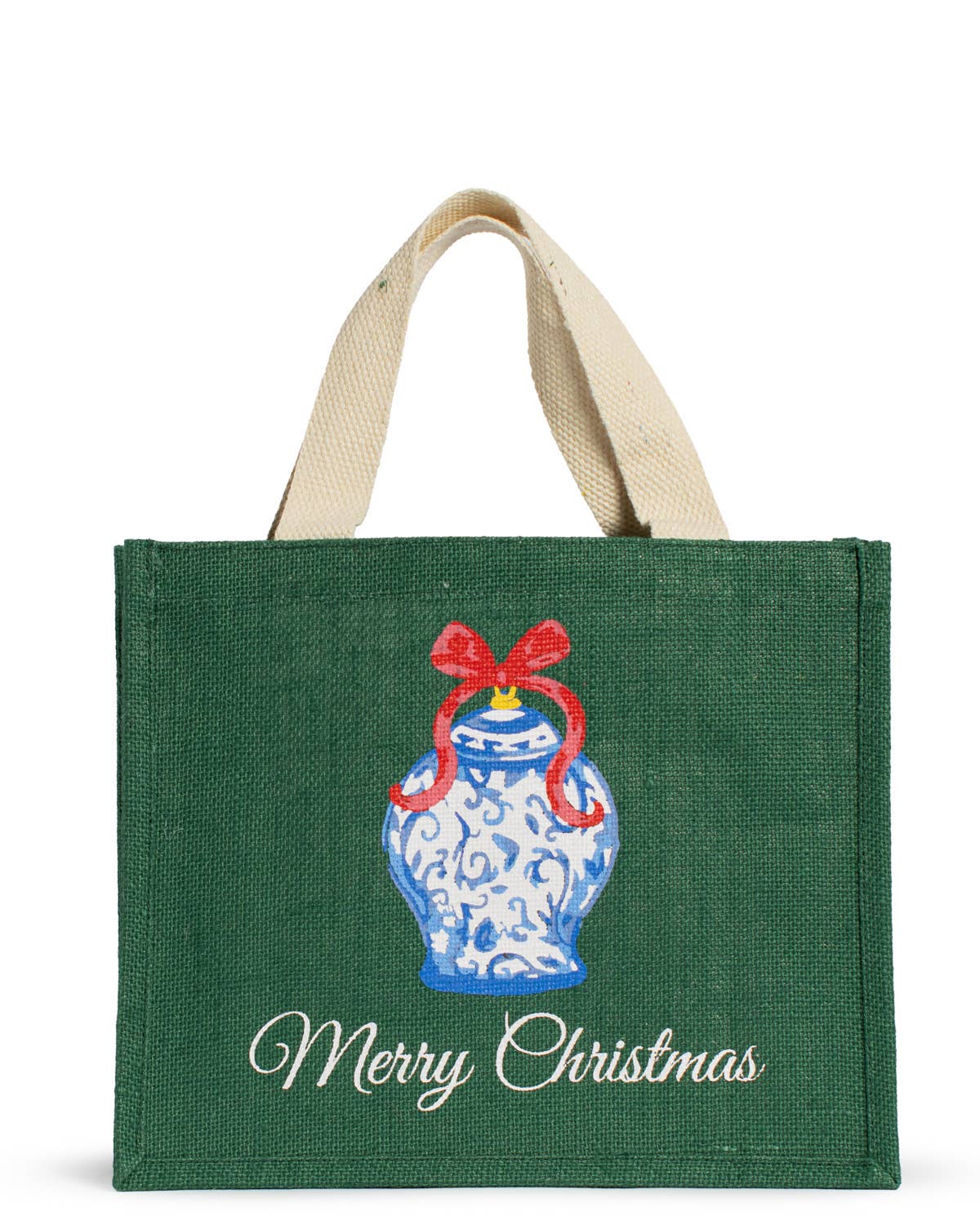 Chinoiserie Christmas Gift Tote