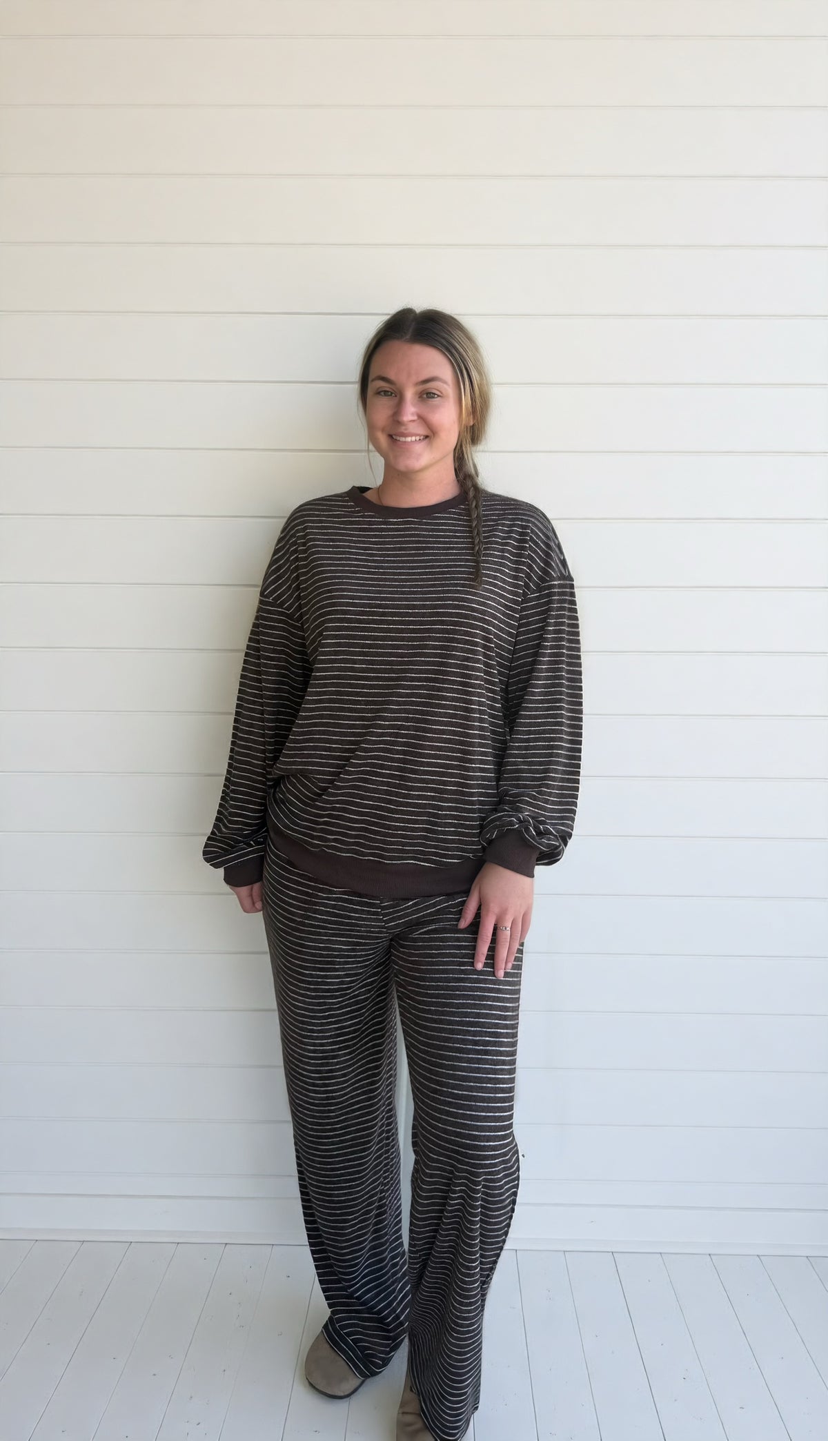 Coffee Run Striped Set