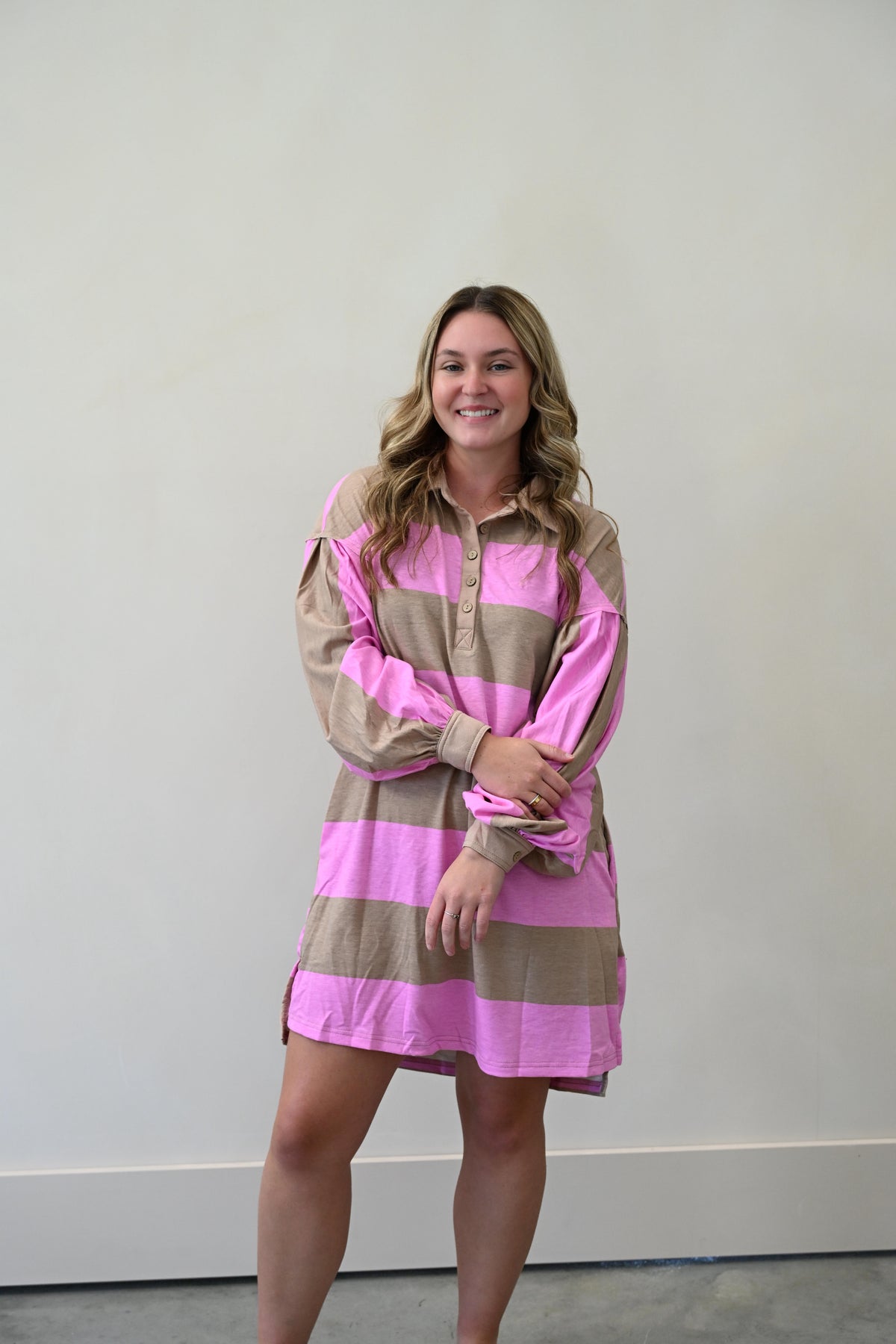 The Rosie Striped Mini Dress