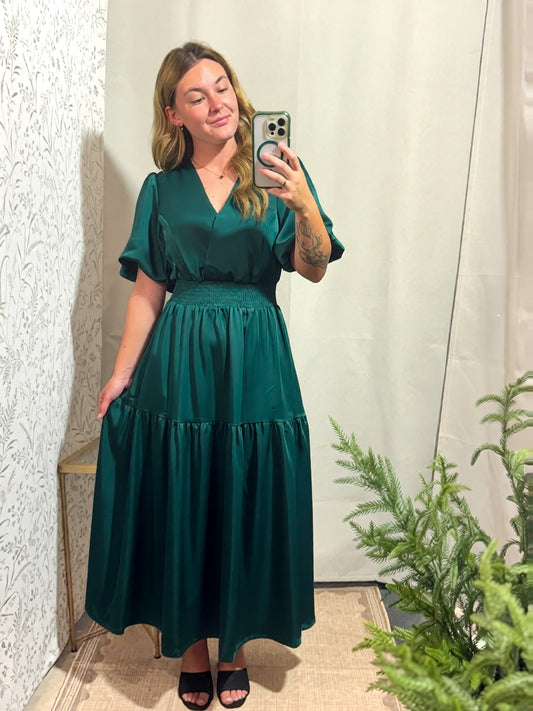 Emerald Elegance Dress